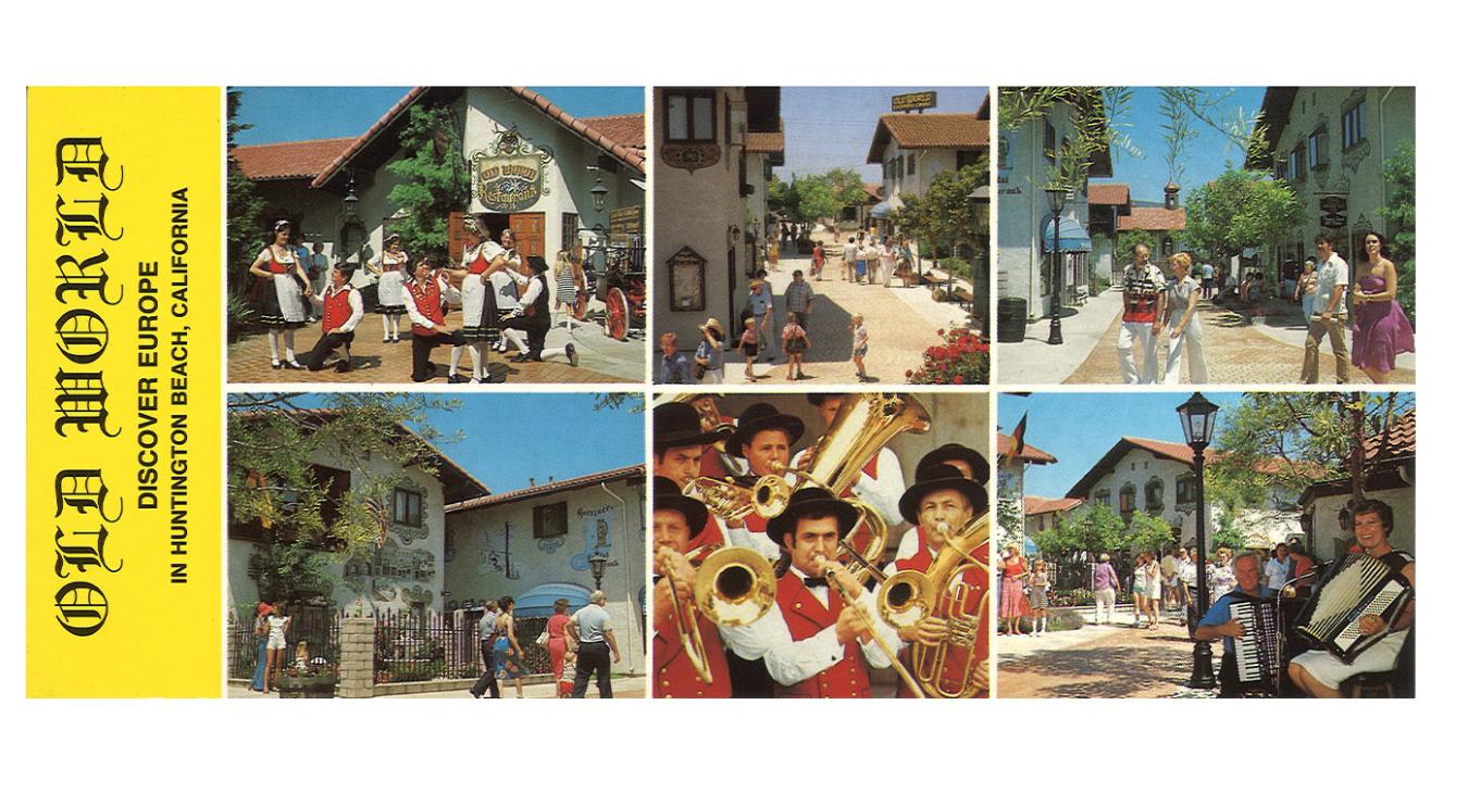 Vintage Old World Village Postcard