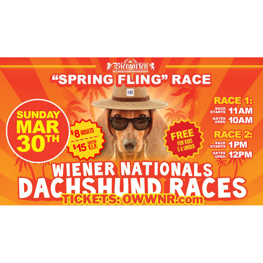 Old World Village Wiener Dog Race Sun. March 30th